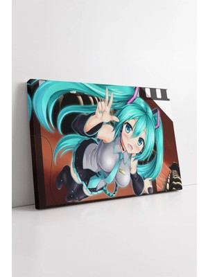 Mushen Studio Hatsune Miku Vocaloid Anime Chibi Stil Renkli Duvar Dekoru Genç Odası Tasarım Kanvas Tablo Duvar Dek