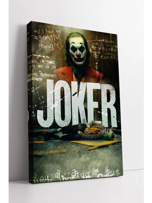 Mushen Studio Joker Temalı Sinematik  Modern Duvar Dekoru ile Yaşam Alanına Karizmatik Etki Kanvas Tablo Duvar Dek