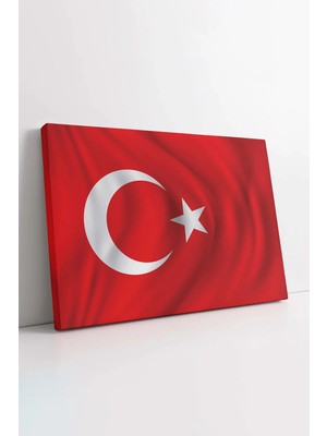 Mushen Studio Türk Bayrağı , Ay Yıldız Tablo, Türkiye Kanvas, Ofis Salon Oturma Odası Antre Kanvas Tablo Duvar Dek