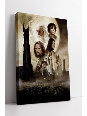 Mushen Studio The Lord Of The Rings Epik Efsanevi Karakterler Kolajı Fantastik Film Afişi Kanvas Sanat Kanvas Tabl