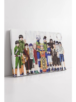 Mushen Studio Naruto Ekibi Anime Çizim  Genç Odası Için Renkli Koleksiyonluk Duvar Dekoru Modeli Kanvas Tablo Duva