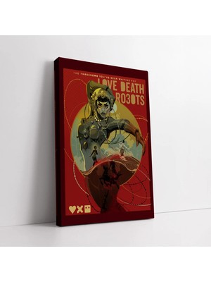 Mushen Studio Love Death Robots Jibaro Kanvas Tablo Duvar Dekoru Salon Ofis Yatak Odası