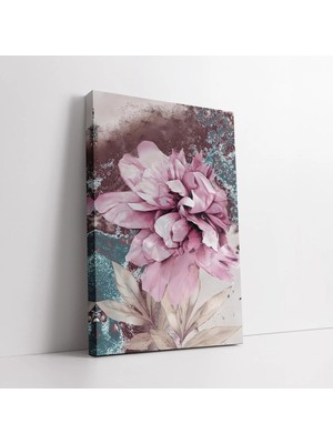 Mushen Studio Modern Pembe Orkide Soyut Kanvas Tablo Duvar Dekoru Salon Ofis Yatak Odası