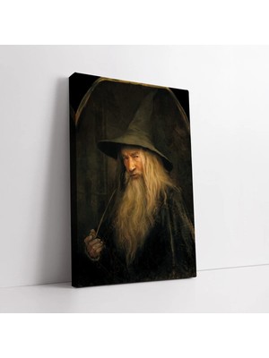 Mushen Studio Yüzüklerin Efendisi Gandalf Kanvas Tablo Duvar Dekoru Salon Ofis Yatak Odası