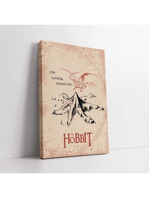 Mushen Studio The Hobbit Yalnız Dağ Kanvas Tablo Duvar Dekoru Salon Ofis Yatak Odası