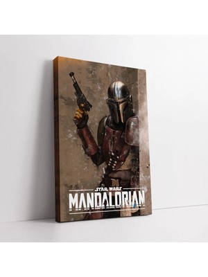 Mushen Studio The Mandalorian Kurgusal Kanvas Tablo Duvar Dekoru Salon Ofis Yatak Odası