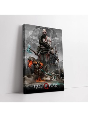 Mushen Studio God Of War Oyuncu Kanvas Tablo Duvar Dekoru Salon Ofis Yatak Odası