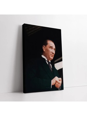 Mushen Studio Mustafa Kemal Atatürk Portresi Kanvas Tablo Duvar Dekoru Salon Ofis Yatak Odası
