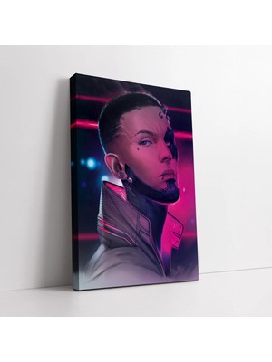 Mushen Studio Cyberpunk Man Kanvas Tablo Duvar Dekoru Salon Ofis Yatak Odası