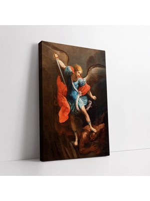 Mushen Studio Saint Michael Çağdaş Sanat Kanvas Tablo Duvar Dekoru Salon Ofis Yatak Odası