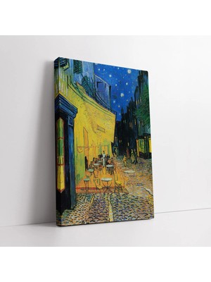 Mushen Studio Ressamlardan Vincent Van Gogh Cafe Terrace Sanatsal , Klasik Dekoratif Duvar Dekoru Kanvas Tablo Duv