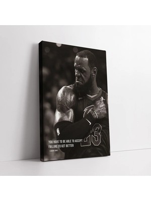 Mushen Studio Lebron James Motivasyonel Kanvas Tablo Duvar Dekoru Salon Ofis Yatak Odası