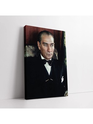 Mushen Studio Mustafa Kemal Atatürk Kanvas Tablo Duvar Dekoru Salon Ofis Yatak Odası