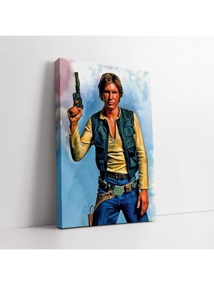 Mushen Studio Star Wars Han Solo Kanvas Tablo Duvar Dekoru Salon Ofis Yatak Odası