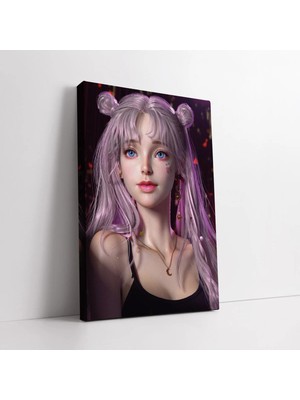 Mushen Studio Renkli Anime Karakter Kanvas Tablo Duvar Dekoru Salon Ofis Yatak Odası