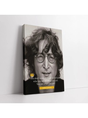 Mushen Studio John Lennon Motivasyon Sözleri Kanvas Tablo Duvar Dekoru Salon Ofis Yatak Odası