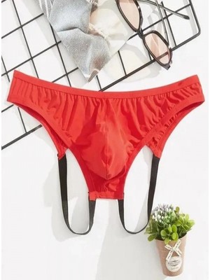 Hace Bazaar Erkek  Fantazi Kırmızı Jockstrap Iç Giyim
