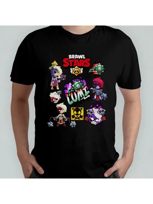 Pixxa Brawl Stars Lumi %100 Pamuklu Bisiklet Yaka T-Shirt Model 1