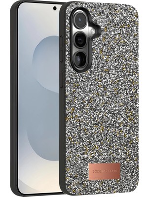 Magicool Onegif Samsung Galaxy S25 Bright Simli Kapak - Gold