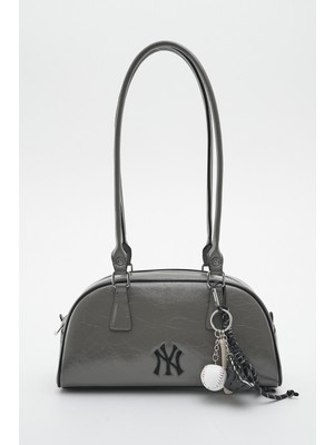 New York Yankees Kadın Kol Çantası Gri-Siyah MLB057