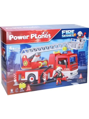 bebekokusu Power Planet Fire Sesli ve Işıklı Sök Tak Itfaiye Kamyonu