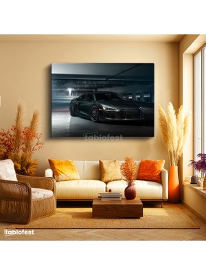 Tablofest Yatay Kanvas Tablo Audi R8 V10 Performance Coupe Audi Tablosu Ev Ofis Duvar Dekoru