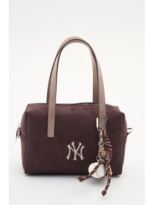 New York Yankees Kadın El Çantası Kahve-Taş MLB045