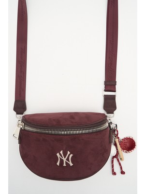 New York Yankees Kadın Vücut Çantası Bordo-Kahve MLB059