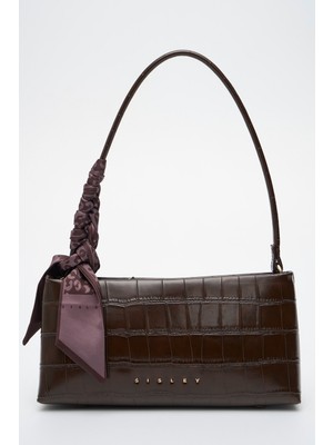 Sisley Sısley Kadın Kol Çantası Kroko Kahve SLY482