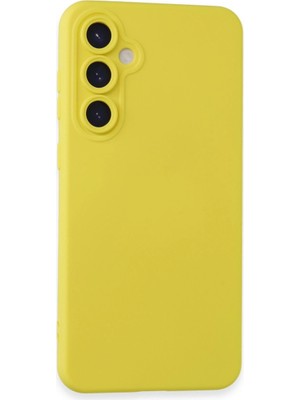 Magicool Samsung Galaxy S24 Kılıf Nano Içi Kadife Silikon - Sarı