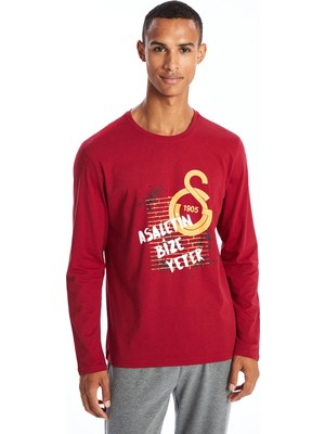 Lc Waikiki Yeni Sezon Standart Kalıp Galatasaray Baskılı Erkek Pijama Takımı