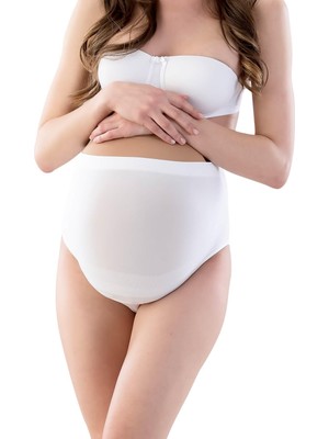 Emay İç Giyim Beyaz Mı Emay 5210 Seamless Soft Hamile Slip