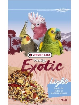 Versele-Laga Versele Laga Prestige Exotic Light Papağanparaket Kuruyemiştahil Karişimi 750 G.