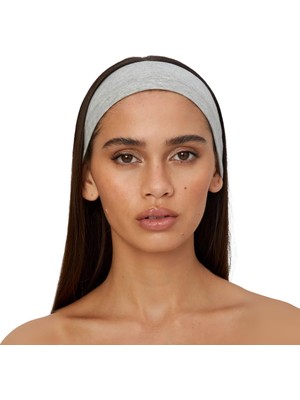 Salvıa Dıone Saç Bandı - Elastik Kaymaz Ince Esnek Pamuk Emici Kadın Saç Bandı Bandana, Unisex Spa K