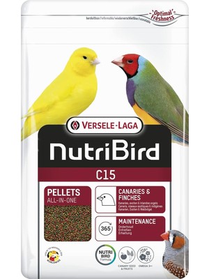 Versele-Laga Nutribird C15 Kanarya Pelet Yem 3 Kg, 808-422106