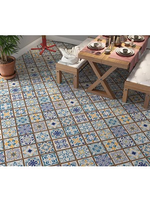 Uravas Store Stickerart Yer Kaplama Zemin Kaplama Folyosu 65X130 cm Ottoman Motif
