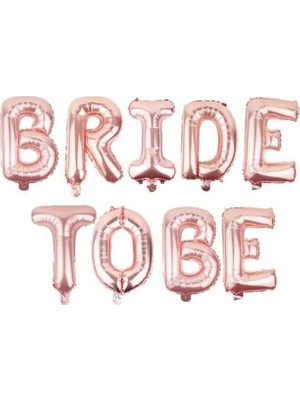 Uravas Store Bride To Be Rose Gold Folyo Balon