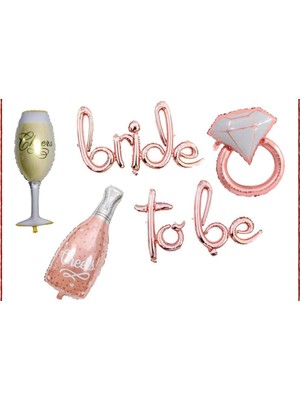 Uravas Store Beysüs Bride To Be Balon Seti Bekarlığa Veda Setleri Rose Şampanya Balon