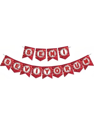 Uravas Store Zikzak Banner Seni Seviyorum M379
