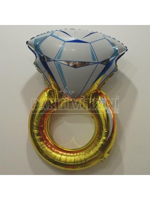 Uravas Store Tek Taş Yüzük Şeklinde Dev Folyo Balon DOP1226652IGO