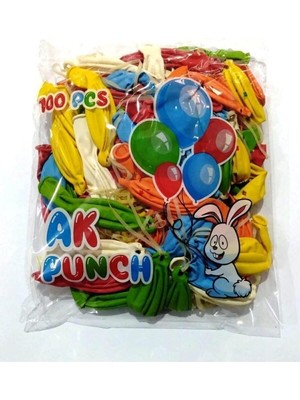 Uravas Store Chermik Ak Punch Balon 100 Adet, CHRMK8941