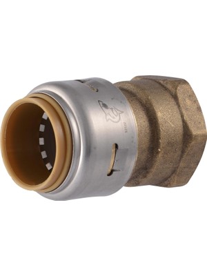 Uravas Store Sharkbite Max 3/4 x 3/4 Inç Fnpt Adaptörü, Pirinç Tesisat Bağlantı Elemanını Bağlamak Için Itin, Pex Boru, Bakır, Cpvc, Pe-Rt, Hdpe, UR088A