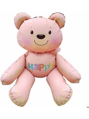 Uravas Store Oturan Ayi Folyo Balon 77 * 70, Pembe