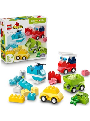 Uravas Store LEGO Duplo Ilk Yaratıcı Araçlar 10474-1.5 Yaş ve Üzeri Kız ve Erkek Çocuklar Için Figür Içeren Eğitici Yaratıcı Oyuncak Yapım Seti, Çocuklar Için Eğlenceli Doğum Günü Hediyesi Fikri (42 Parça)
