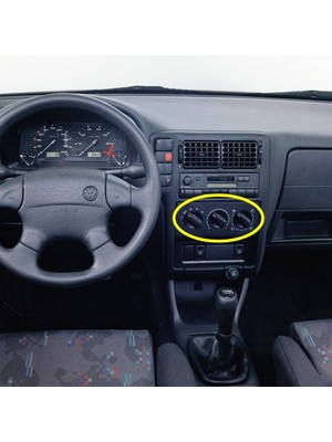 Uravas Store Kalorifer Kumanda Paneli Düğmeleri 6N0819045 Vw Polo Classic ile Uyumlu 1996-1999