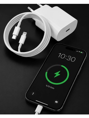 Shopwave iPhone 14 13 12 11 8 Plus 7 Uyumlu 20W Pd Hızlı Şarj Seti