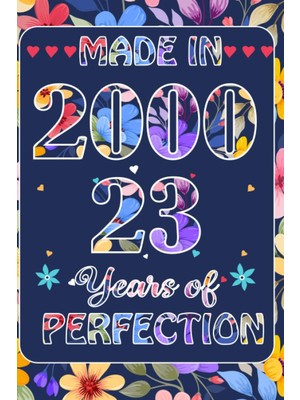Uravas Store Made In 2000, 23 Rd Year Of Perfection: 23 Rd January Birthday Gifts For Women | Motivational Quotes | Happy Birthday | January Birthdays| ... Book| Personalized Birthday Gifts For Lovers