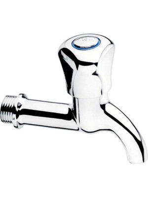 Uravas Store Musluk Tuvalet Bahçe Balkon Lavabo Musluğu 13 cm Gümüş