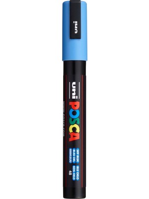 Uravas Store Uni-Ball Pc-5m Su Bazlı Poster Markörü, Gök Mavisi