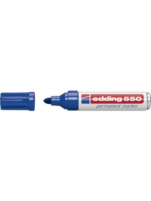 Uravas Store Edding 550 Permanent Markör - Mavi - 1 Kalem - 3-4 mm Yuvarlak Uçlu